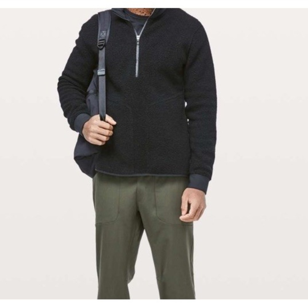 Lululemon Tundra Trek 1/2 Zip Black Sherpa XXL Jacket